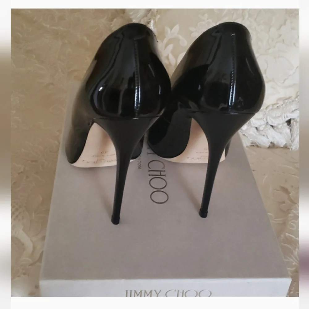 NWT, Authentic Jimmy Choo Stillettos, Size 8 - Picture 5 of 6